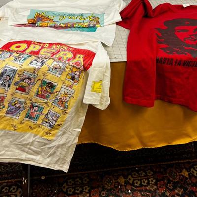 (3) Lot of T SHIRTS: Large  Che Rivera, Opera, Mad about 