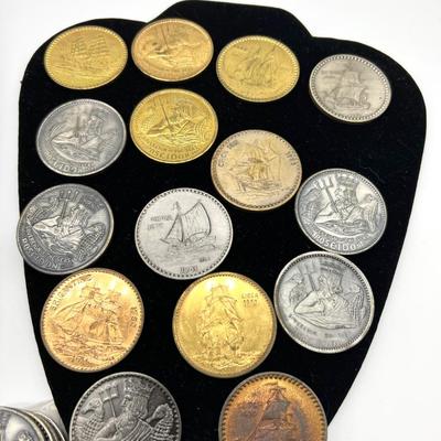 Vintage Mardi Gras Memorabilia Coins Collection