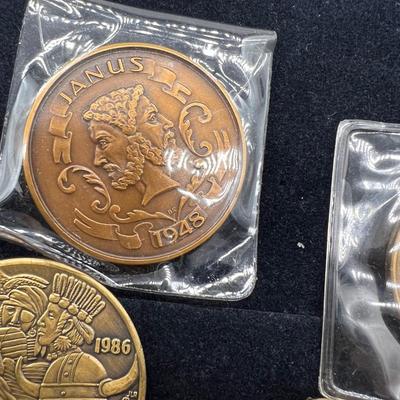 Vintage Mardi Gras Memorabilia Coins Collection