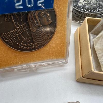 Vintage Mardi Gras Memorabilia Coins Collection