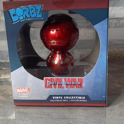 2016 Funko Marvel Dorbz Iron Man Exclusive Vinyl Bobble Head #128 [Unmasked]