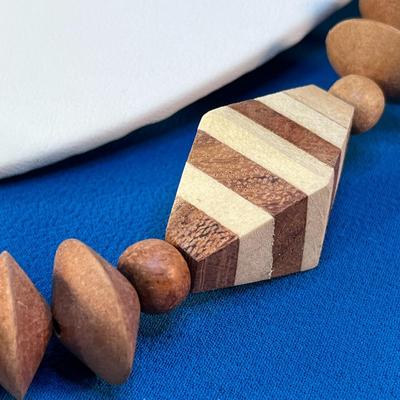 ARTISAN MADE ALL WOOD NECKLACE
