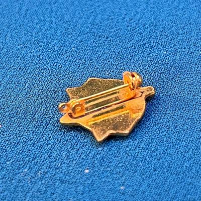 ENAMELED GOLD TONE METAL â€œTREASURERâ€ PIN WITH BOX