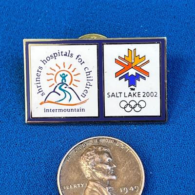 ENAMELED SALT LAKE 2002 OLYMPICS SHRINERâ€™S HOSPITAL PIN