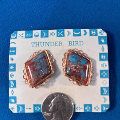 TRADING POST SOUTHWEST STYLE EARRINGS NEW ON ORIGINAL CARD