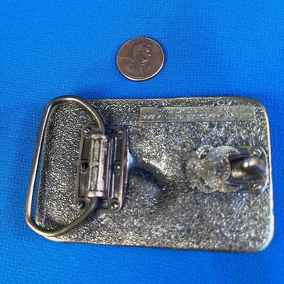 BRASS BELT BUCKLE BASS ANGLERS SPORTSMAN SOCIETY 1988