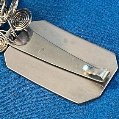 COOL DOUBLE COIL SILVER TONE BELT