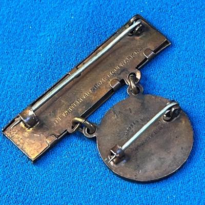 ANTIQUE COPPER â€œNATIONAL ELECTRIC LIGHT ASSOCIATIONâ€ BADGE PIN