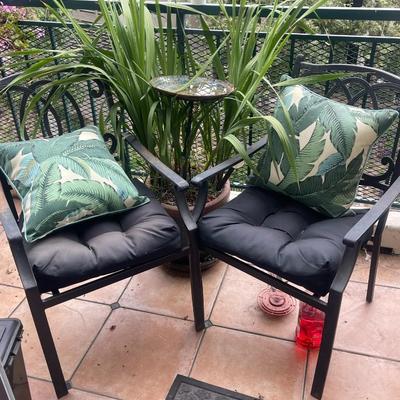 SET of TWO PATIO CHAIRS