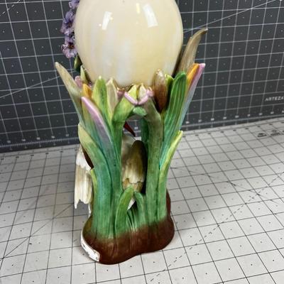 KPM Porcelain Stork Vase, ANTIQUE