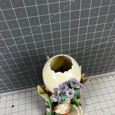 KPM Porcelain Stork Vase, ANTIQUE