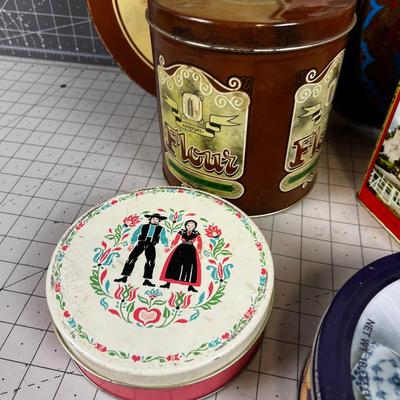 Vintage TINS (6) Lot