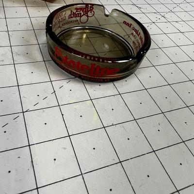 Glass Ashtrays (3) 