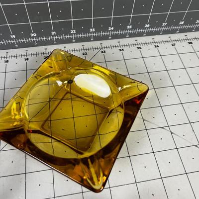 Glass Ashtrays (3) 