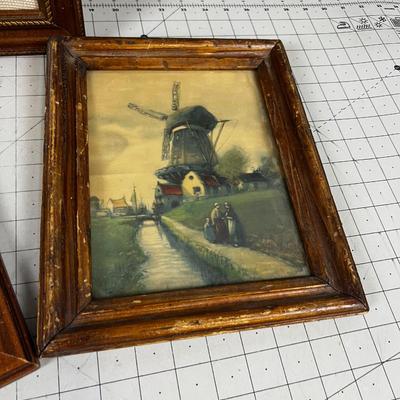 3 Vintage Framed Pictures