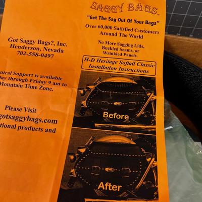 Saggy Bags HARLEY DAVIDSON Bag Support System, NEW 