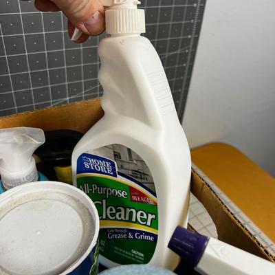 Box of Cleaning Supplies