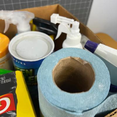 Box of Cleaning Supplies