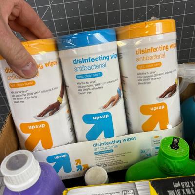 Box of Cleaning Supplies