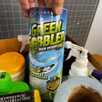 Box of Cleaning Supplies