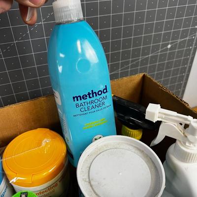 Box of Cleaning Supplies