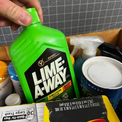 Box of Cleaning Supplies