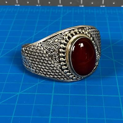 Red Jasper and 925 Bracelet 