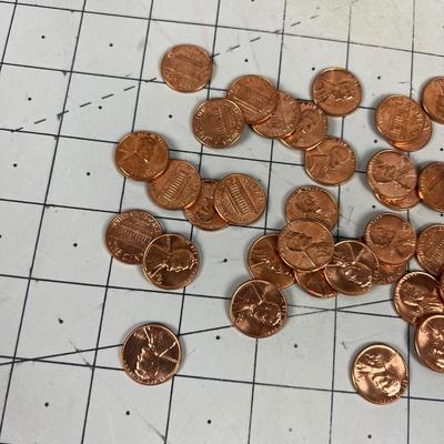 About 30 1963 Pennies - UNCIRCULATED 