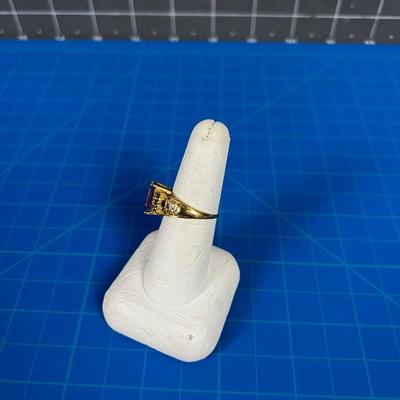 14K Gold Ring with a CUT Amethyst 