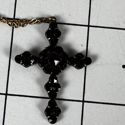 Antique Garnet Cross 