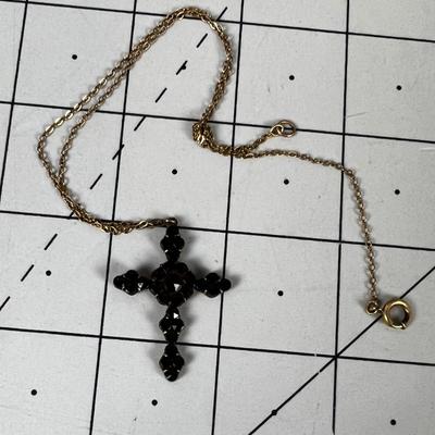 Antique Garnet Cross 