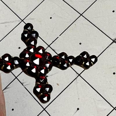 Antique Garnet Cross 