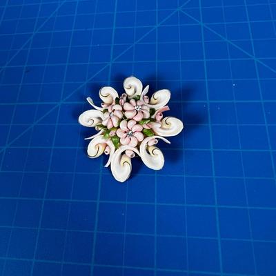 Antique SHELL Brooch 