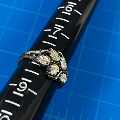 Sterling Silver Leaf Ring 