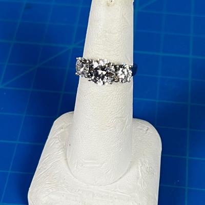 925 Crystal Stone Ring  Pretty but probably Faux? 