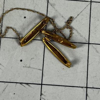 ?   Not sure -  3 Bars plus 2 connecting Chains with TINY Turquoise