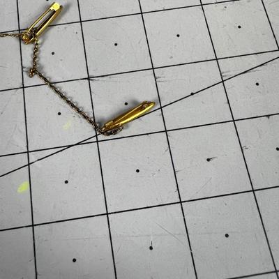 ? Not sure 3 Bars plus 2 connecting Chains with TINY Diamond