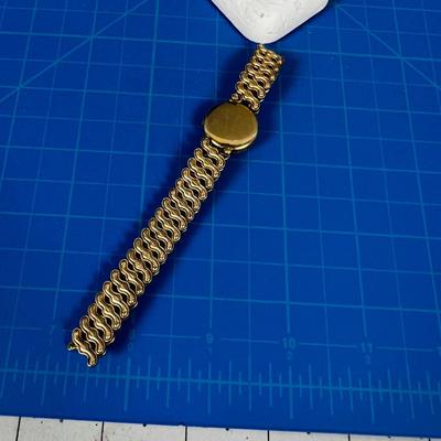 Antique Wrist Locket, Plated Victorian Style Phot with Monogram on it "W"  Maybe
