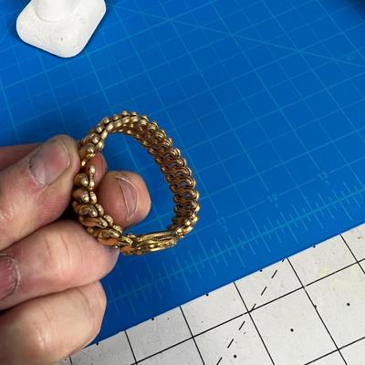 Antique Wrist Locket, Plated Victorian Style Phot with Monogram on it "W"  Maybe
