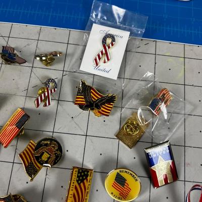 Flag Pins Various Collection for Lapels etc.