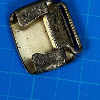 Antique Silver Plated Belt Buckle by Hickok 