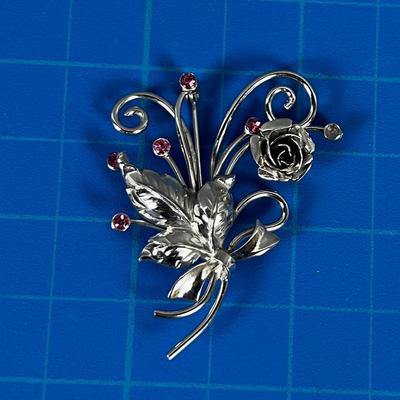 1 Vintage Sterling Silver Signed Bold Boyd PIN BROOCH