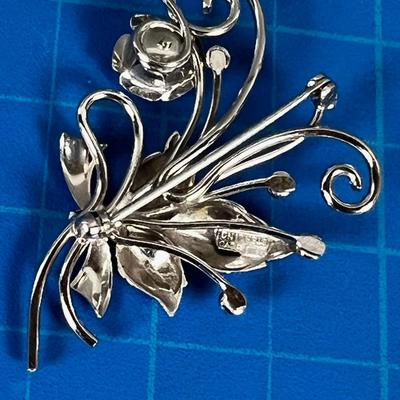 1 Vintage Sterling Silver Signed Bold Boyd PIN BROOCH
