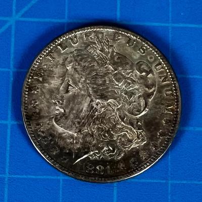 1887 P Morgan Silver Dollar, No Mint Mark 