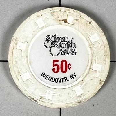 Vintage Silver Smith Cassino 50 Cent Chip 