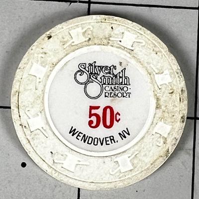 Vintage Silver Smith Cassino 50 Cent Chip 