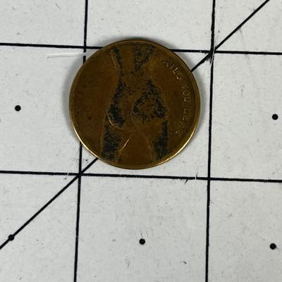 TOKEN Heads I win - Tails You Loose Token of Nude Girl