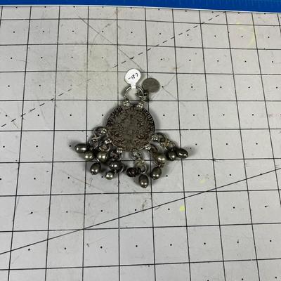Extremely Unique!  1780 (1) Taler COIN Pendant Coin made into Jewelry  from Austria 
