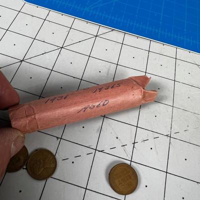 Roll of 50  : 1936  P,S and D  Pennies - CIRCULATED 