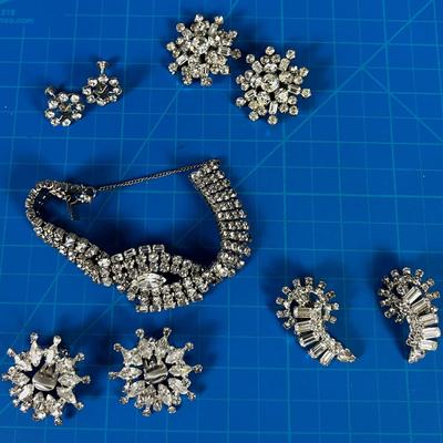 Several Set of Earrings, A Bracelet 